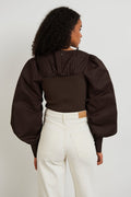 Demi blouse - Chocklate plum