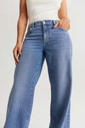Low wide jeans - Vintage grey