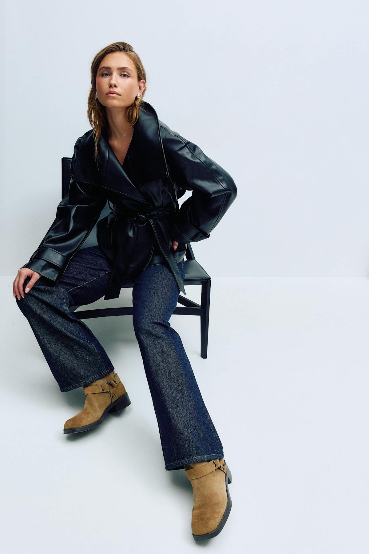 Low wide jeans - Vintage blue