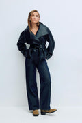 Low wide jeans - Vintage blue