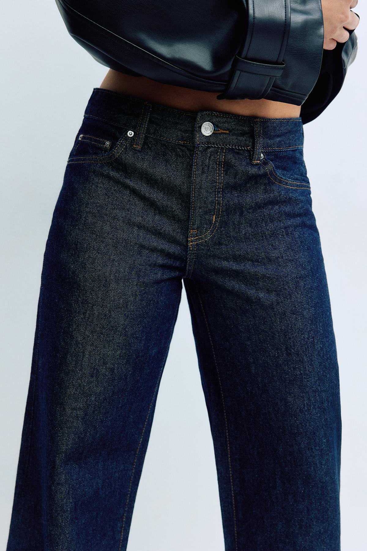 Low wide jeans - Vintage blue