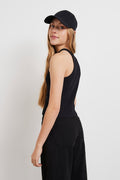 y rib singlet - Grey melange