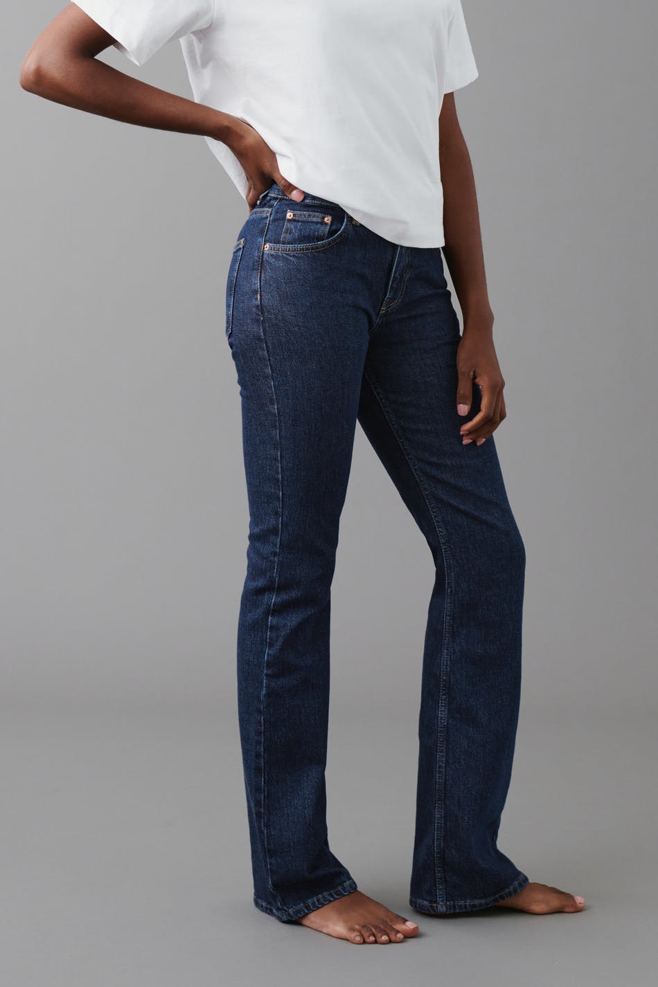Full length flare jeans - Gris