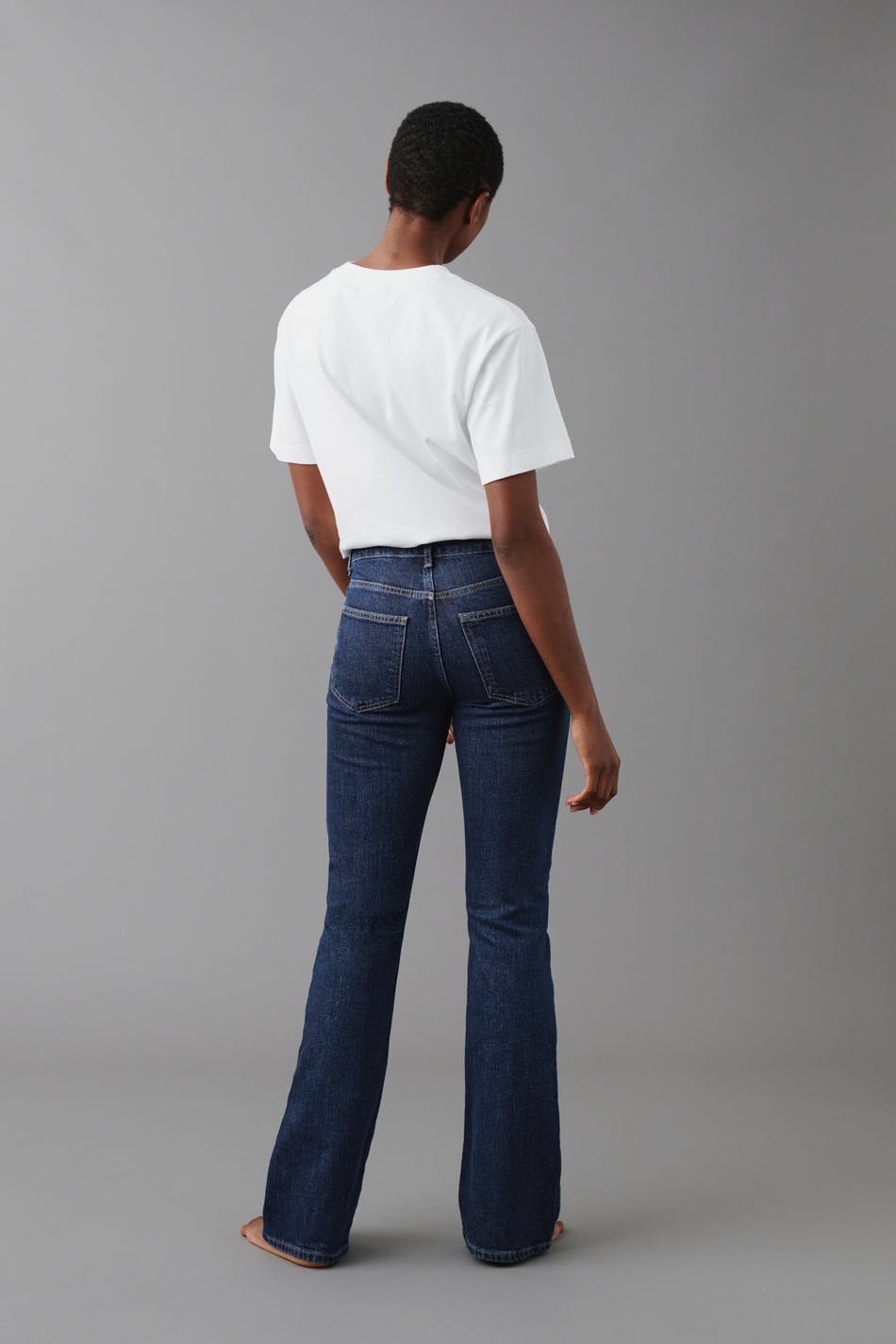 Full length flare jeans - Gris
