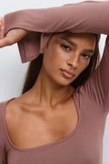 Soft touch jersey top - Stone