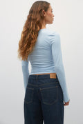 Soft touch jersey top - Black iris