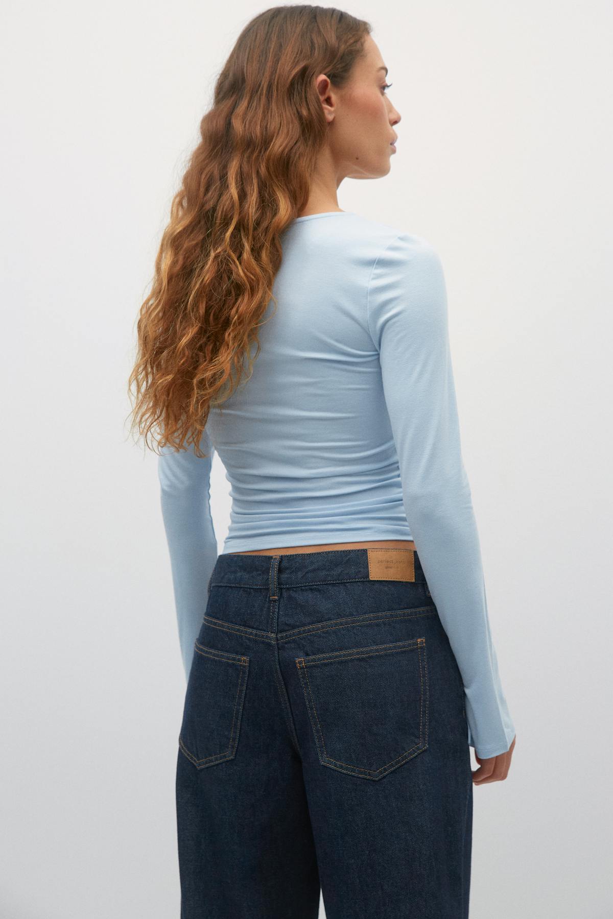 Soft touch jersey top - Black iris