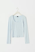 Soft touch jersey top - Black iris