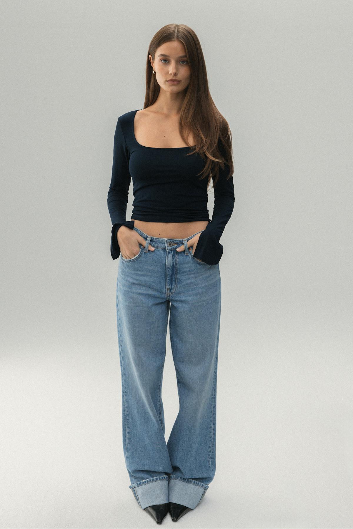 Soft touch jersey top - Java