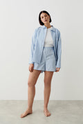 Klara pyjamas shorts - Blue/stripe