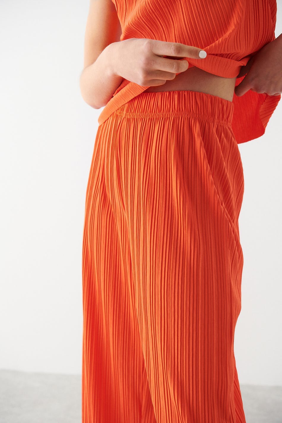 trousers - Red orange