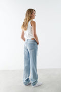 I&e loose jeans - Lt mid blue