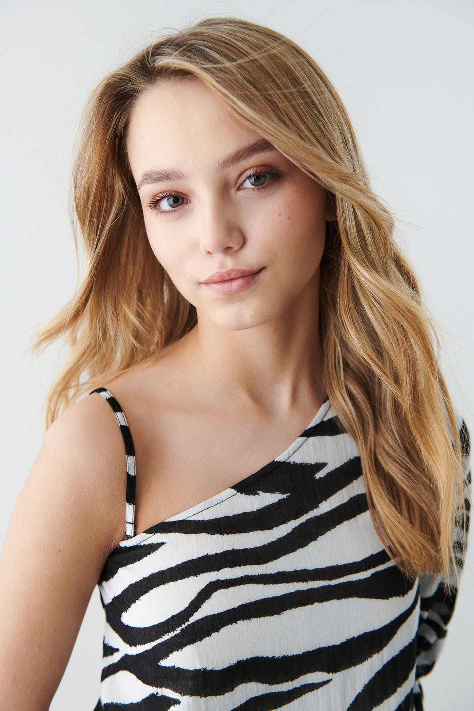I&e one shoulder dress - Zebra