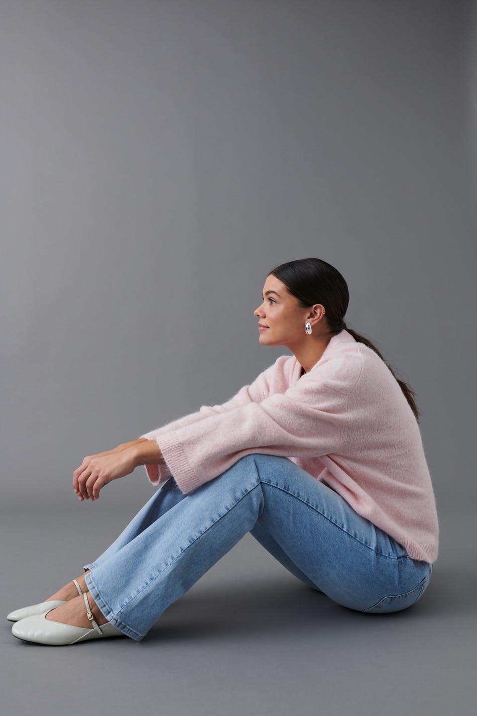 low waist bootcut jeans - Bleu clair