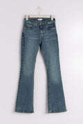 low waist bootcut jeans - Tinted blue