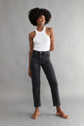 Straight stretch jeans - Offblack