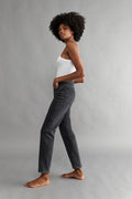 Straight stretch jeans - Offblack