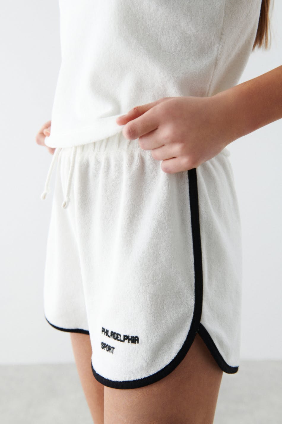 terry shorts - Blanc cassé