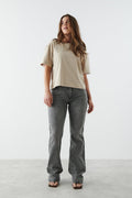 flare jeans - Gris