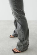 flare jeans - Gris