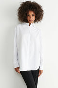 Oversized oxford shirt - Blanc