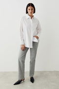 Oversized oxford shirt - Blanc