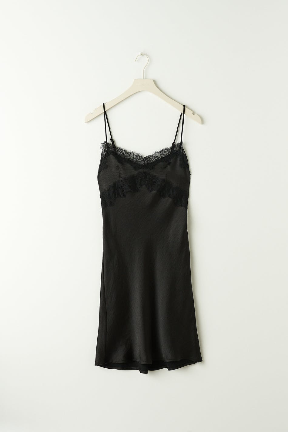Flora lace mini dress - Noir