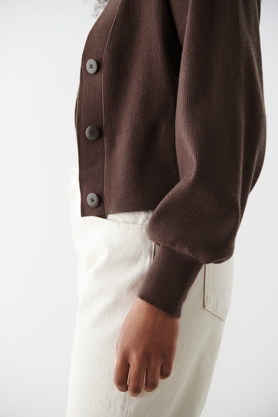 Rosa knitted cardigan - French roast