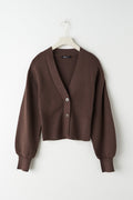 Rosa knitted cardigan - French roast