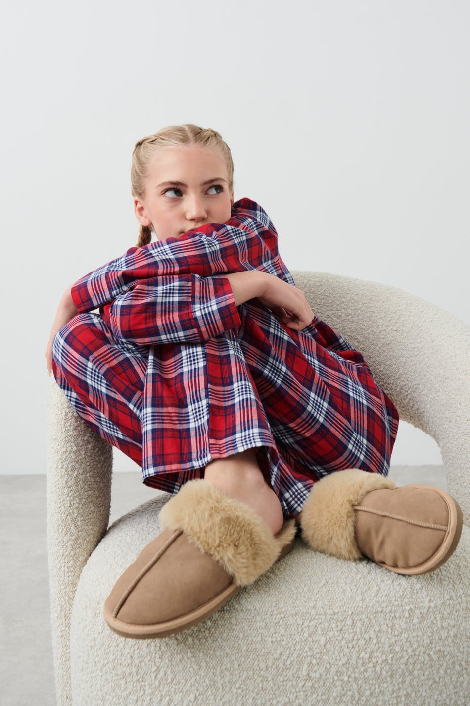 trousers - Red check