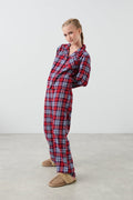 trousers - Red check