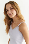 Y lace singlet - Violet