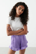 frill shorts - Violet