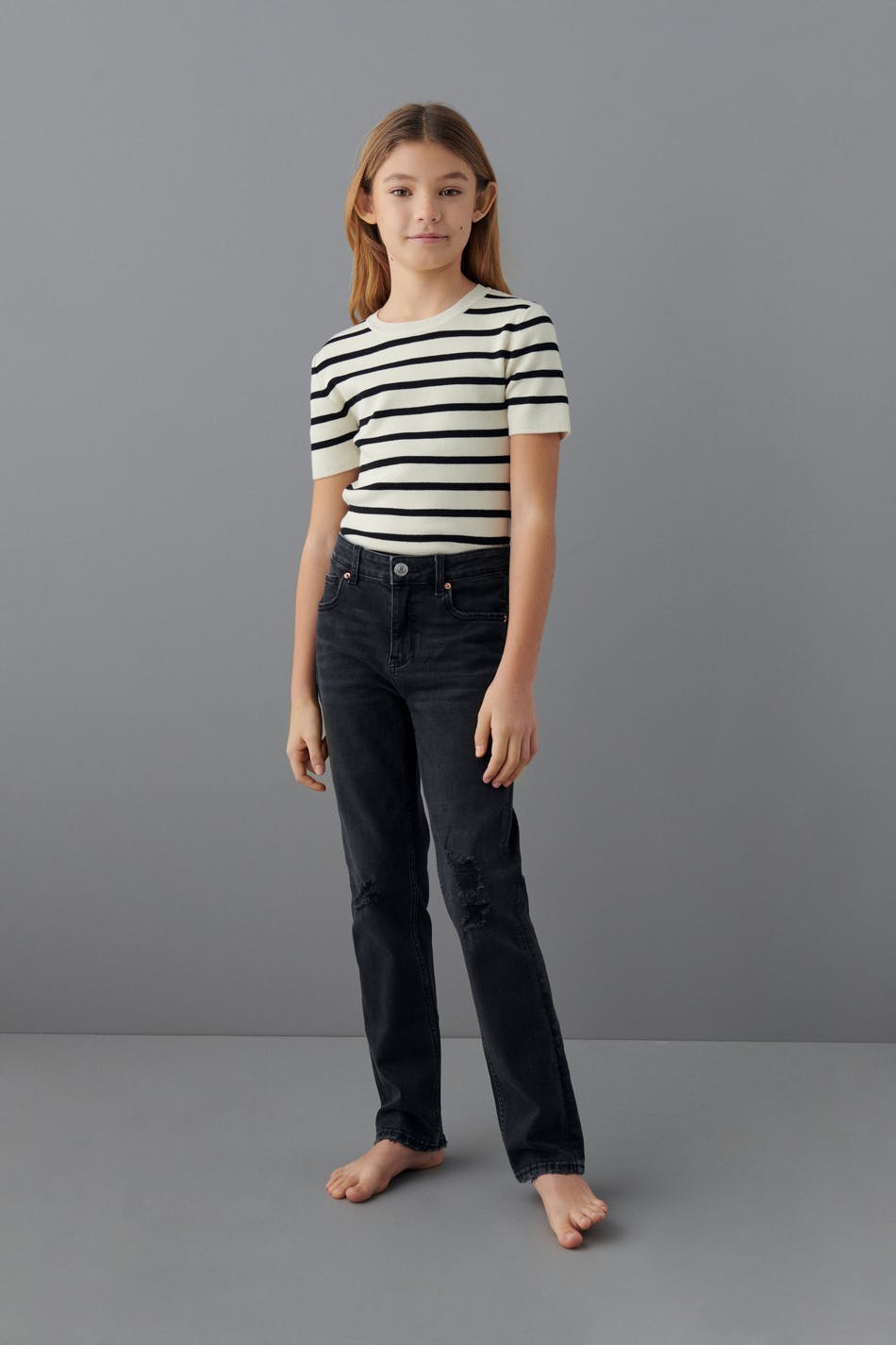 cropped jeans - Offblack
