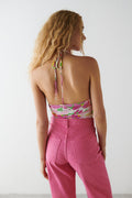 halterneck top - Floral aop