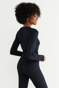 seamless top - Noir