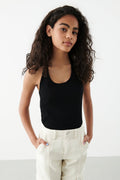 halterneck top - Noir