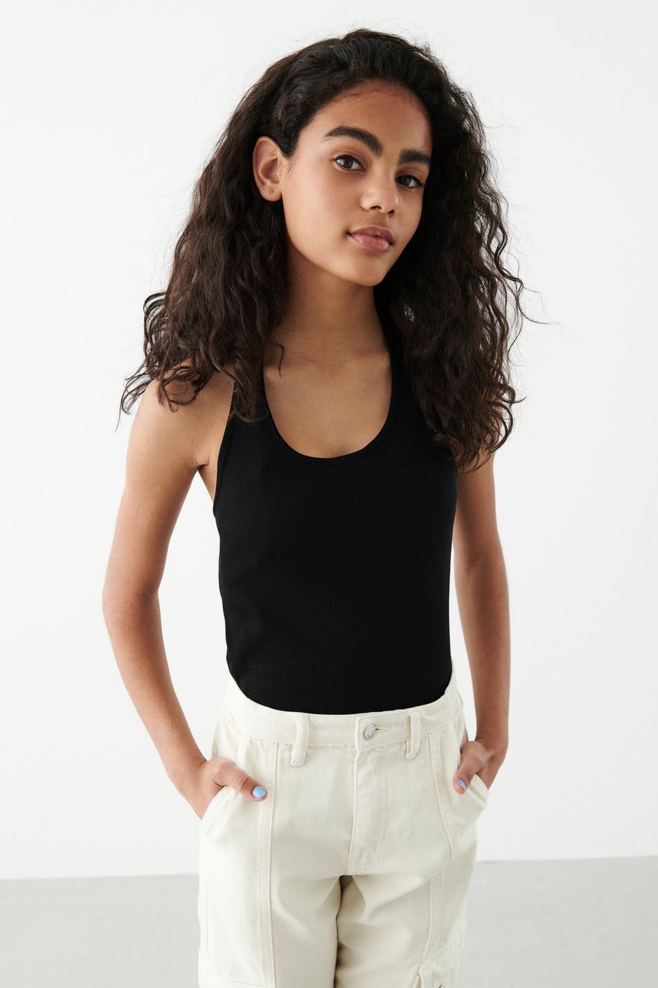halterneck top - Noir