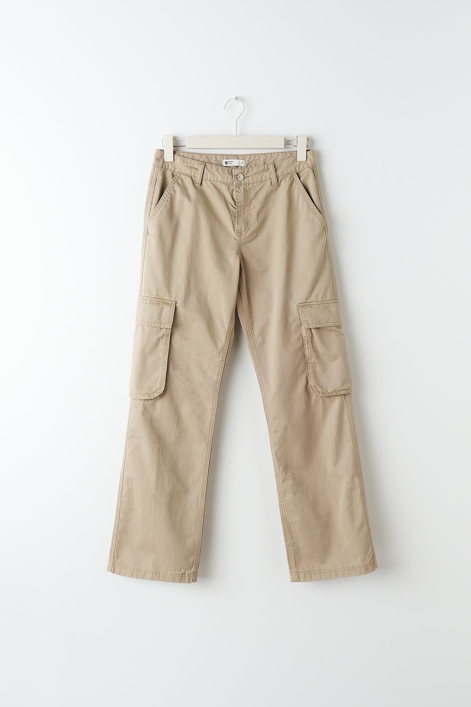 Low waist cargo jeans - Mud