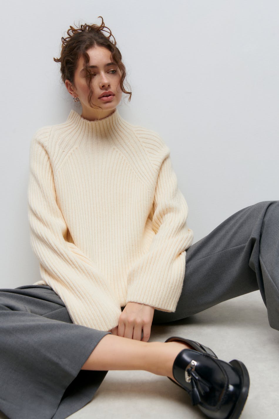 Felicia knitted sweater - Ecru