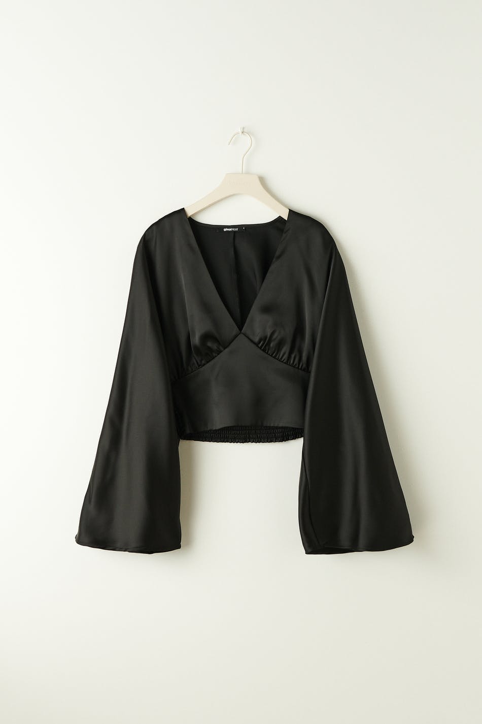 Satin blouse - Noir