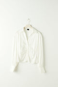 Satin blouse - Blanc cassé