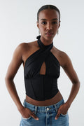 corset top - Noir