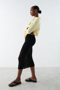 Michelle crochet skirt - Noir