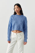 Hailey knitted sweater - Bleu