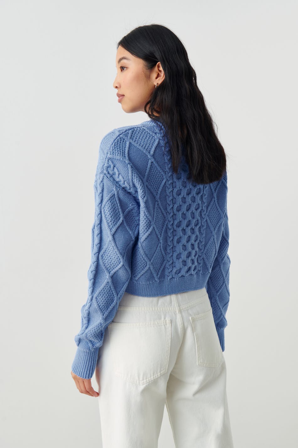 Hailey knitted sweater - Bleu