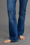 low waist bootcut jeans - Noir