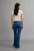 low waist bootcut jeans - Noir