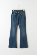 low waist bootcut jeans - Noir
