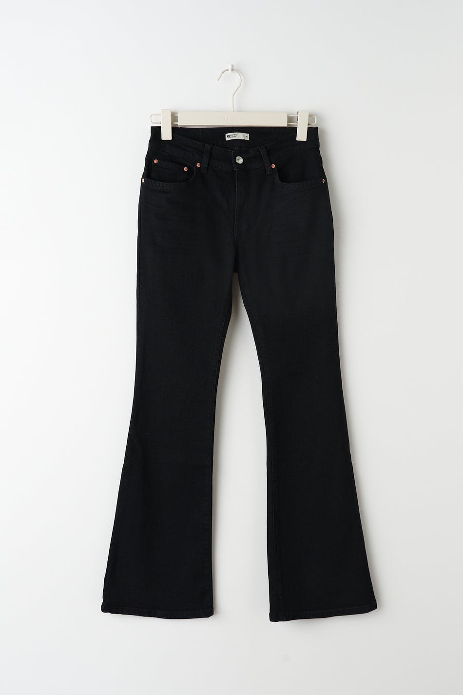 low waist bootcut jeans - Noir